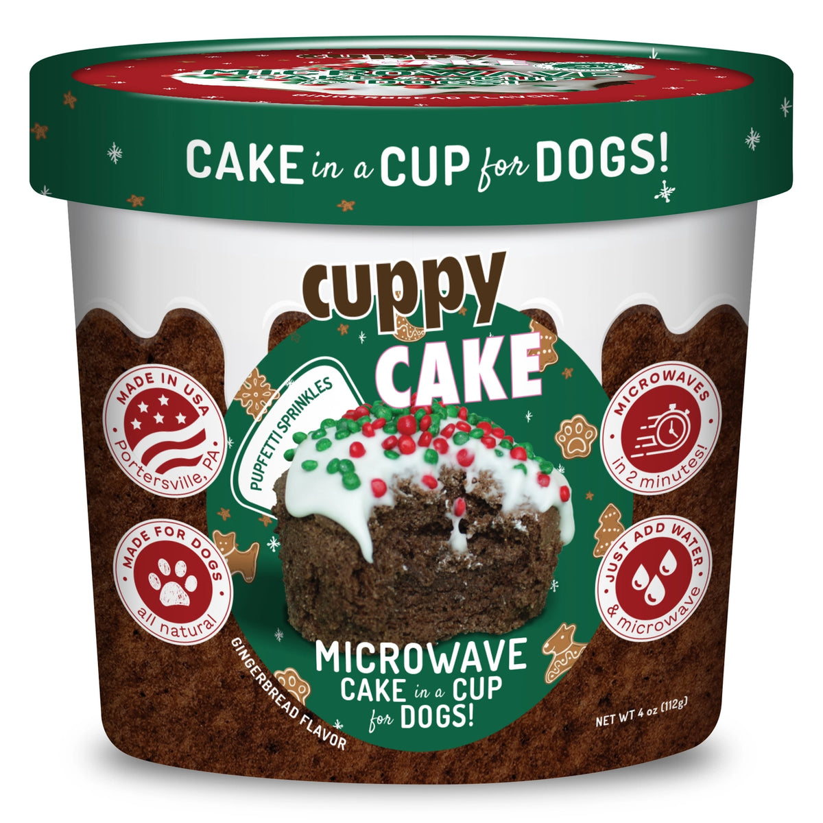 Puppy Cake - Cuppy Cake Mix Gingerbread