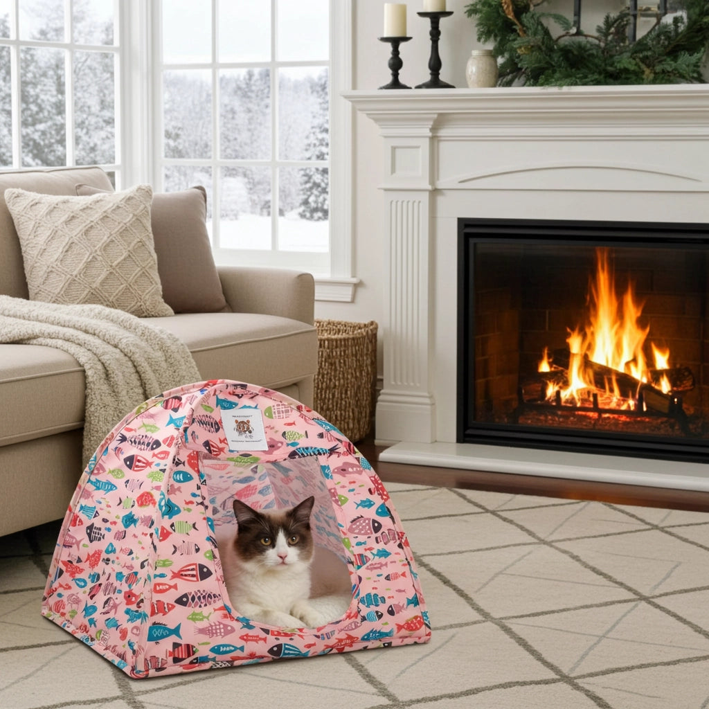 Triple T Studios - Cat Tent Cotton Canvas Popup
