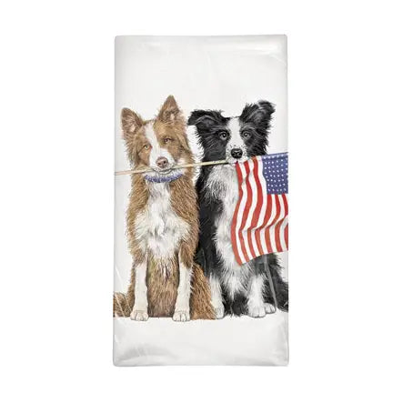 Mary Lake Thompson - Towel Collie Flag