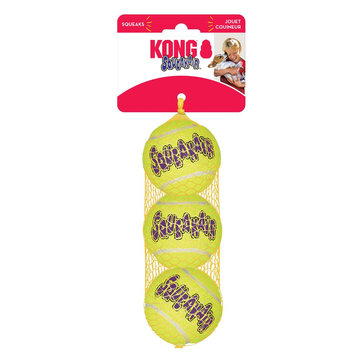 KONG - SQUEAKAIR BALLS 3PK Medium