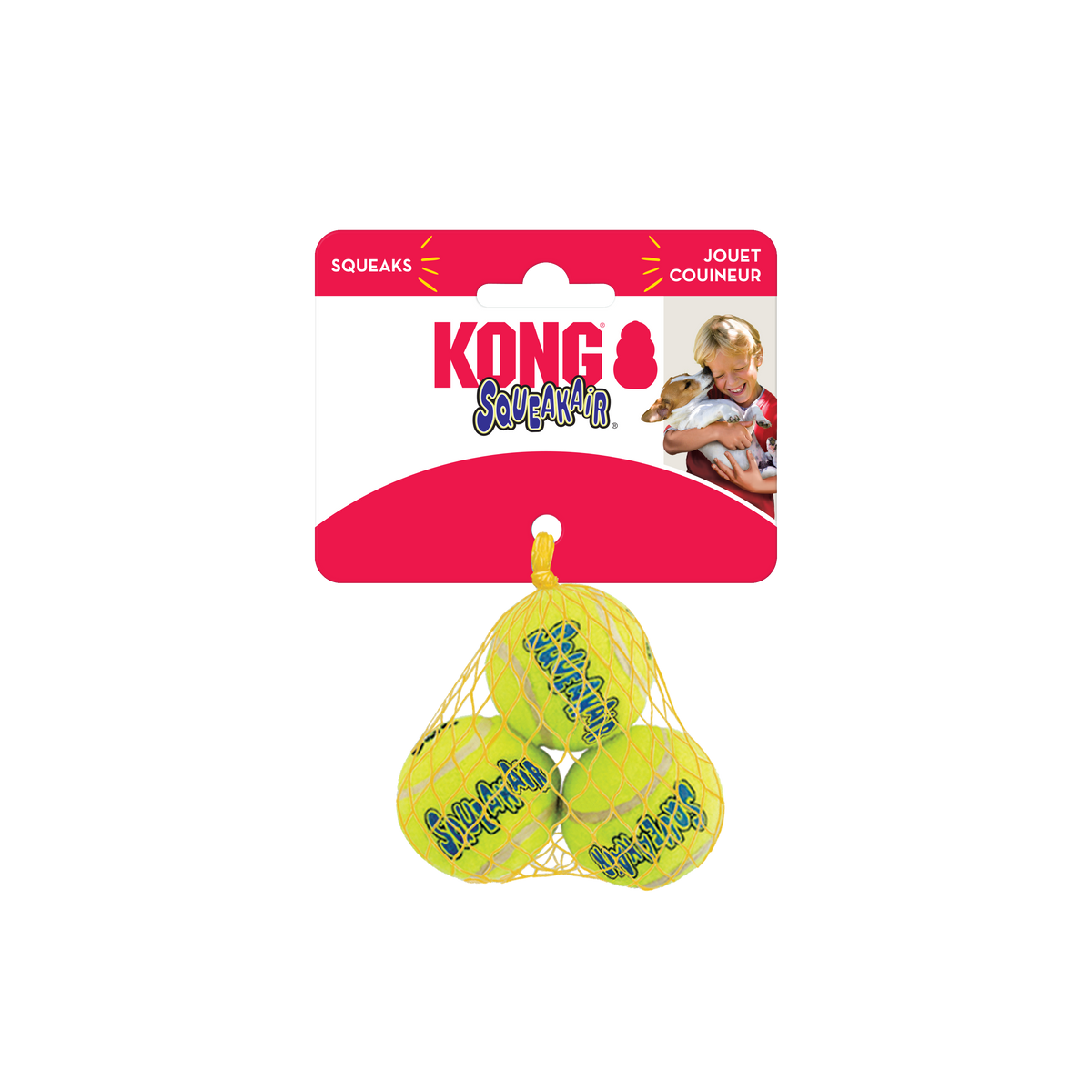 KONG - SQUEAKAIR BALLS 3PK XSmall
