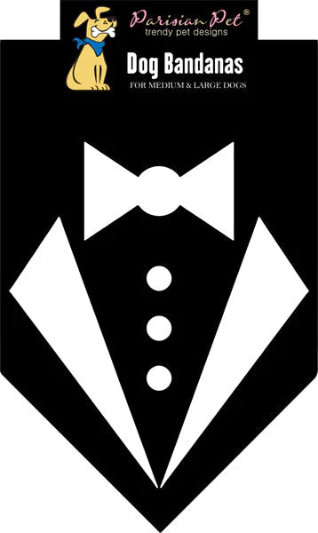 Parisian Pet - Dog Bandana Tuxedo