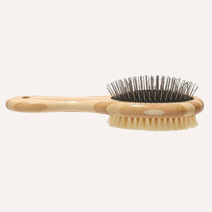 Tilley + Me - Bamboo Two-Sided Bristle and Wire Pet Brush