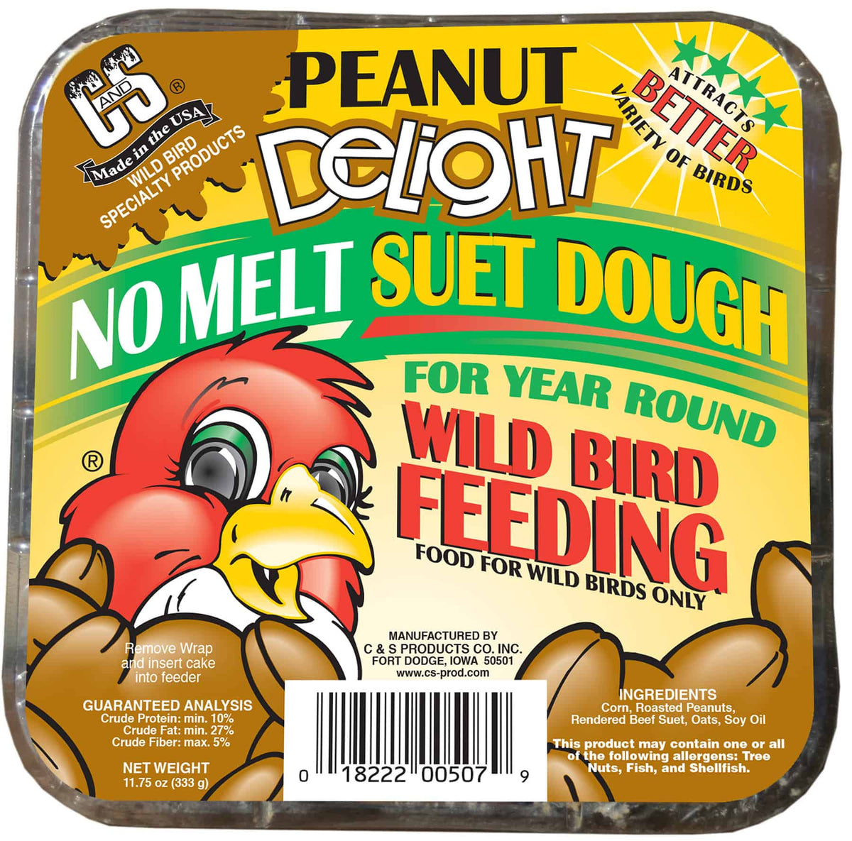 Peanut Delight Suet No Melt