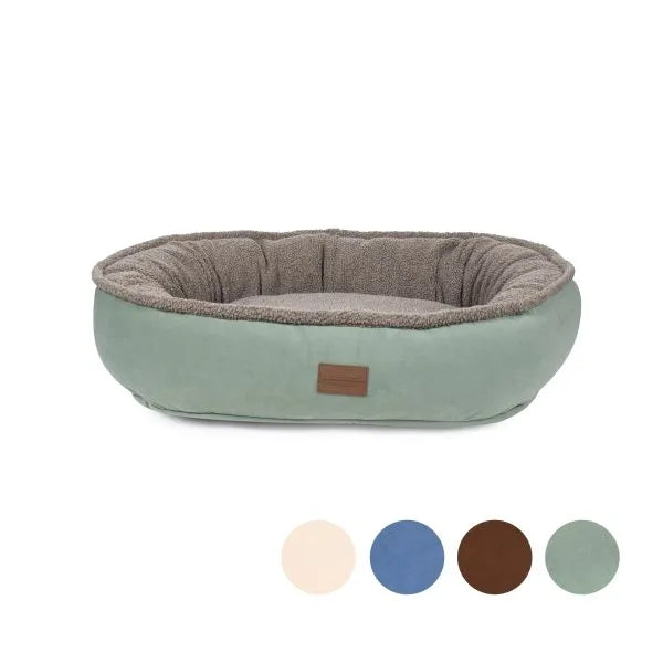 Carolina Pet Company - Microfiber and Tipped Berber Round Comfy Cup Dog Bed