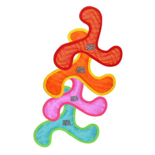 Tuffy Dog Toys - DuraForce Junior Boomerang Durable Squeak Toy