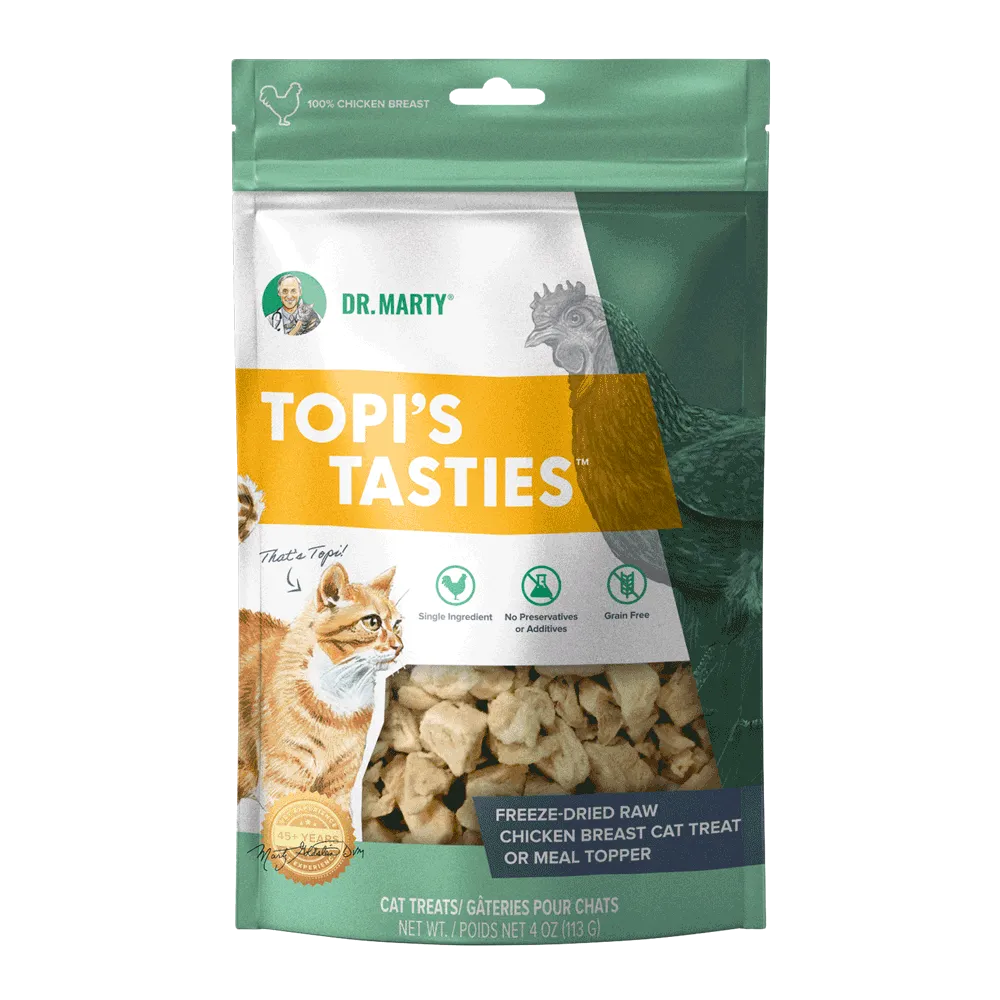 Dr Marty Cat Topi's Tasties Freeze-Dried Raw Chicken Breast