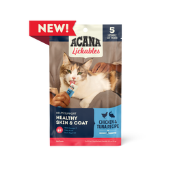Acana Lickables Healthy Skin & Coat Chicken & Tuna Cat Treats