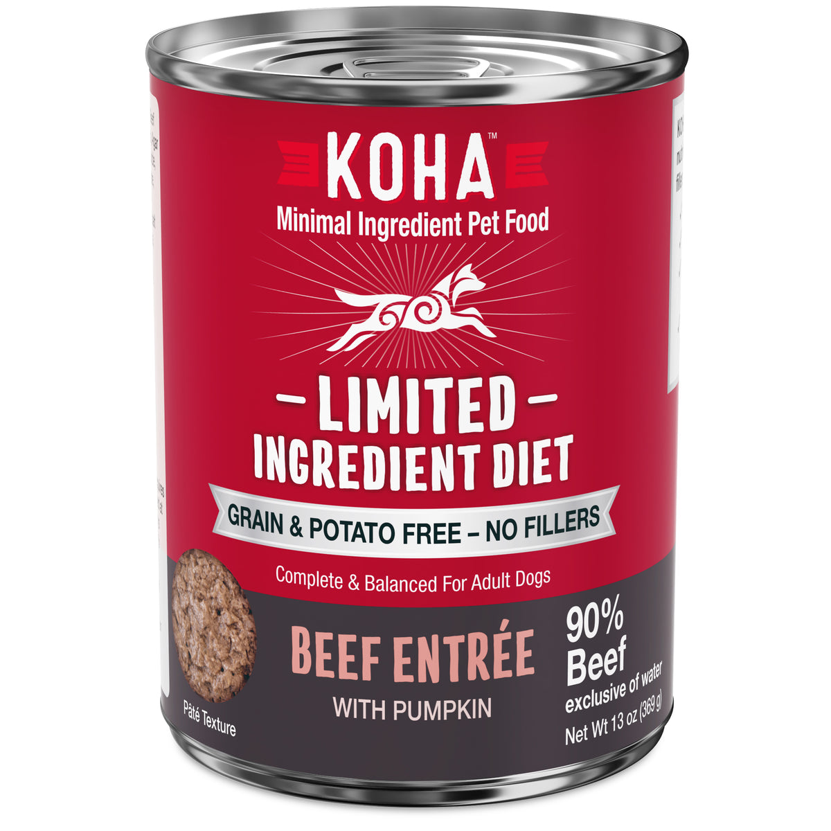 KOHA - Limited Ingredient Diet - All Breeds, Adult Dog Beef Entrée Recipe Canned Dog Food