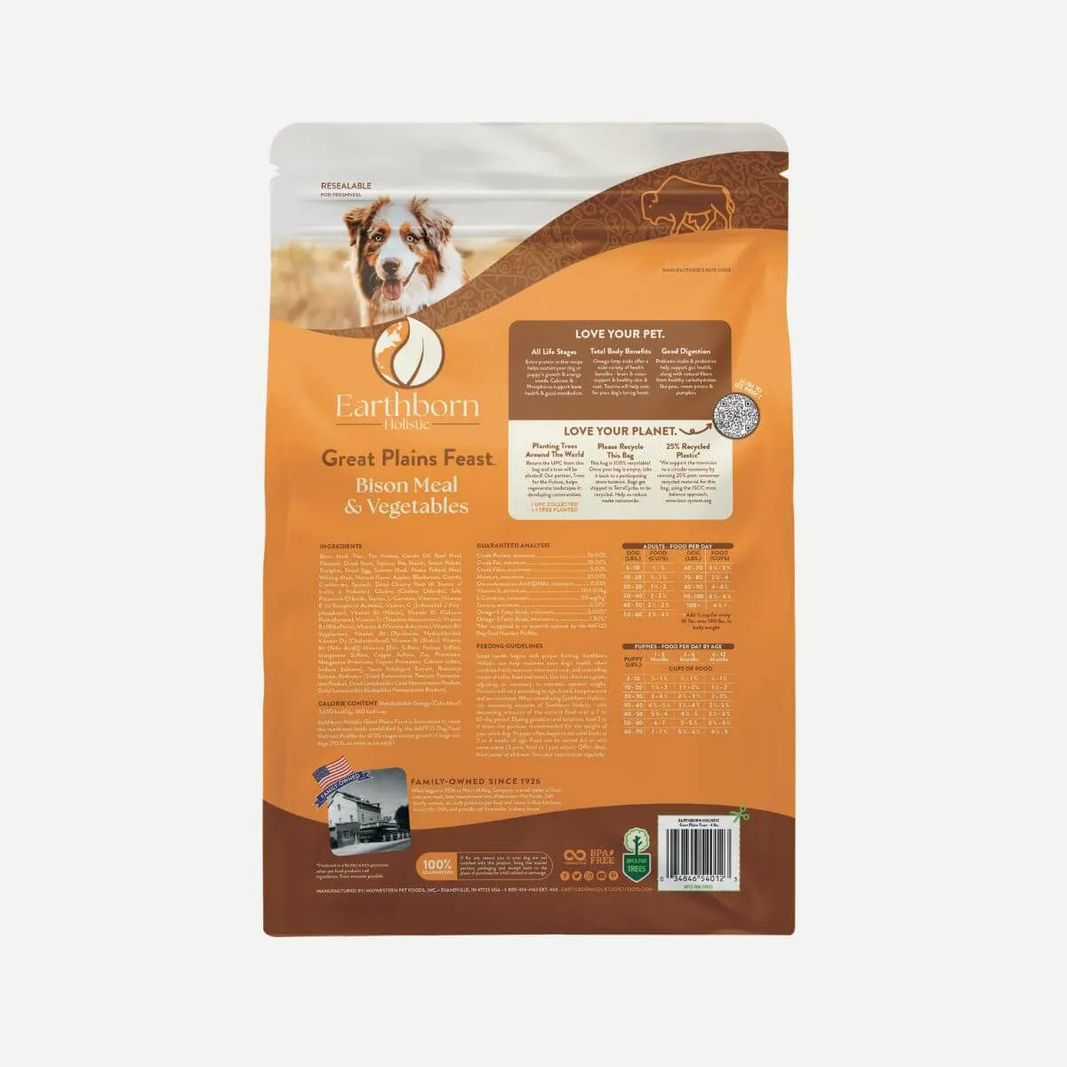 Earthborn Holistic - All Breeds, Adult Dog Great Plains Feast Recipe Dry Dog Food