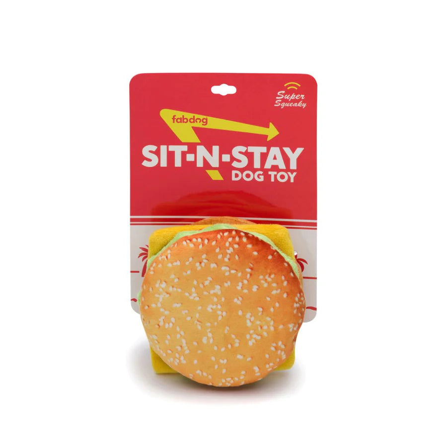 fabdog - Sit N'Stay Cheeseburger Toy