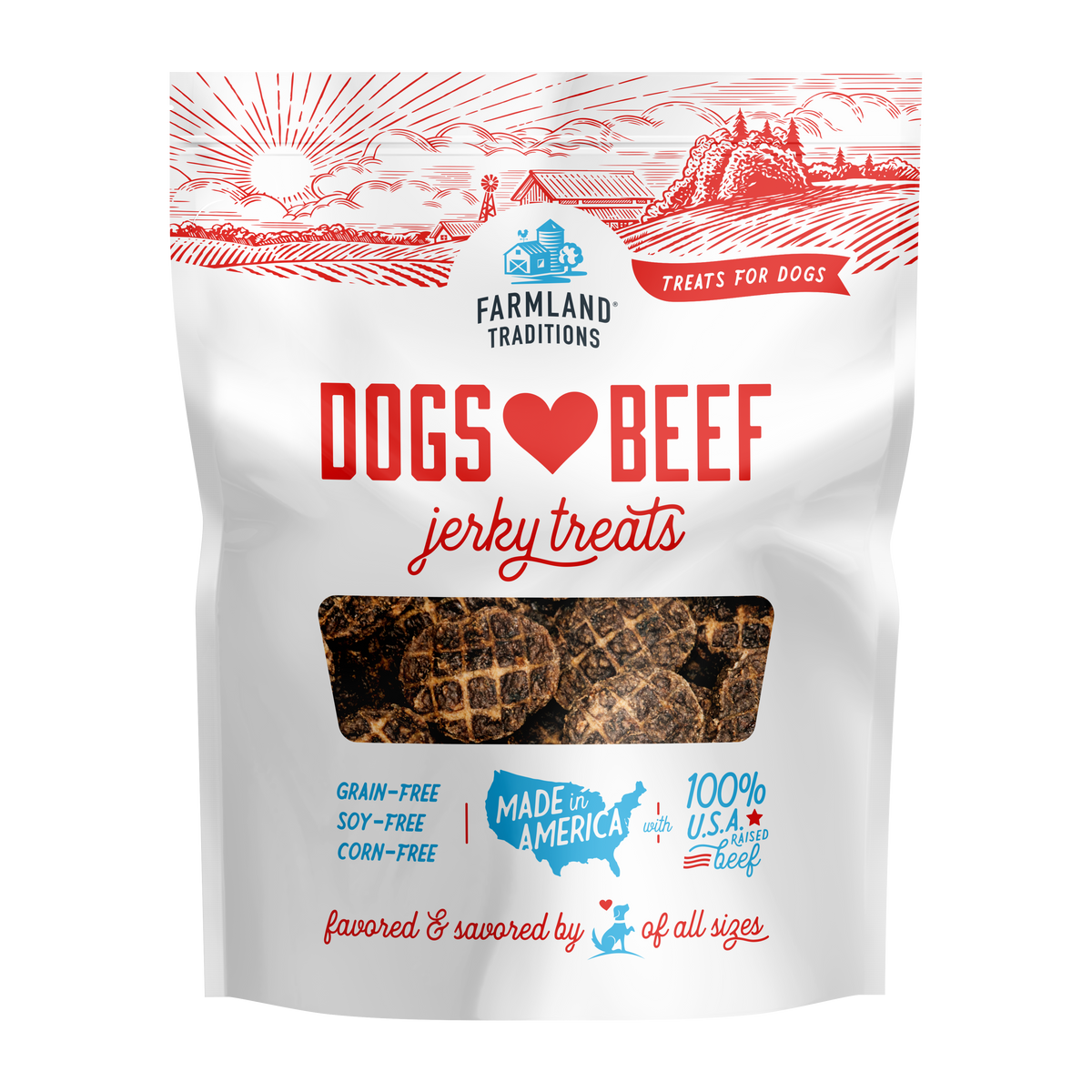 Farmland Traditions - Jerky Treats Dogs Love Beef Treats for Dogs