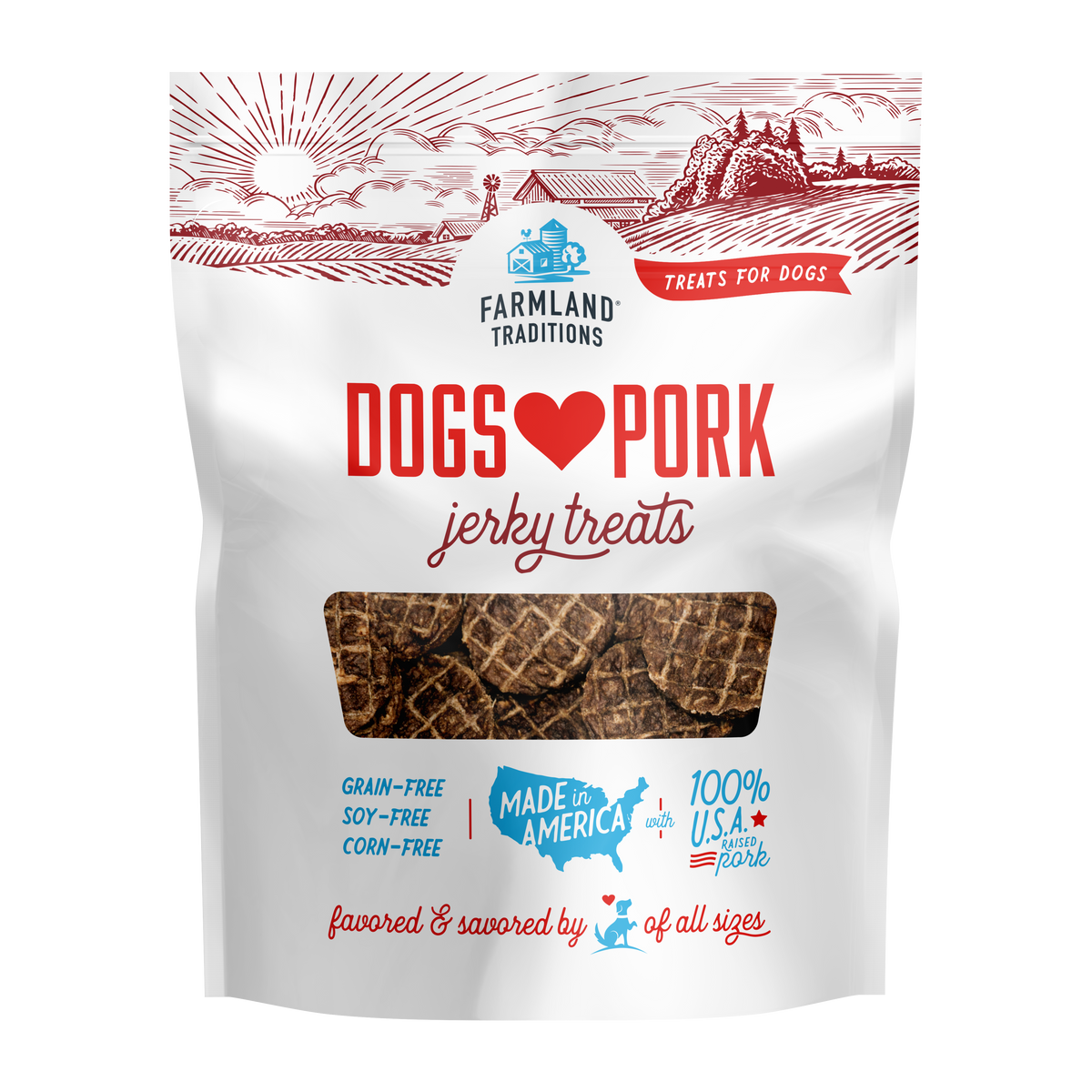 Farmland Traditions - Jerky Treats Dogs Love Pork Treats for Dogs