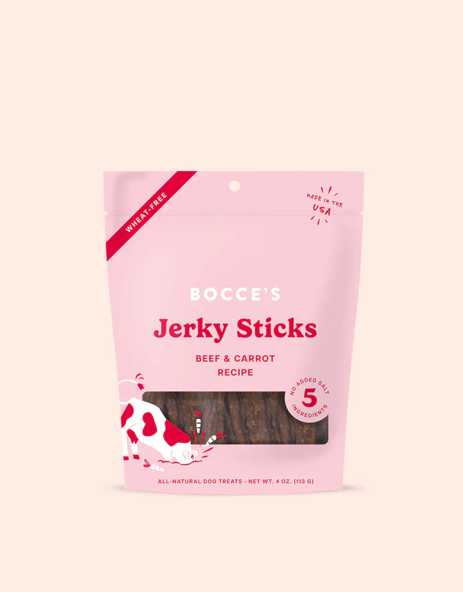 Bocce's Bakery - Grazers Beef & Carrot Jerky Sticks