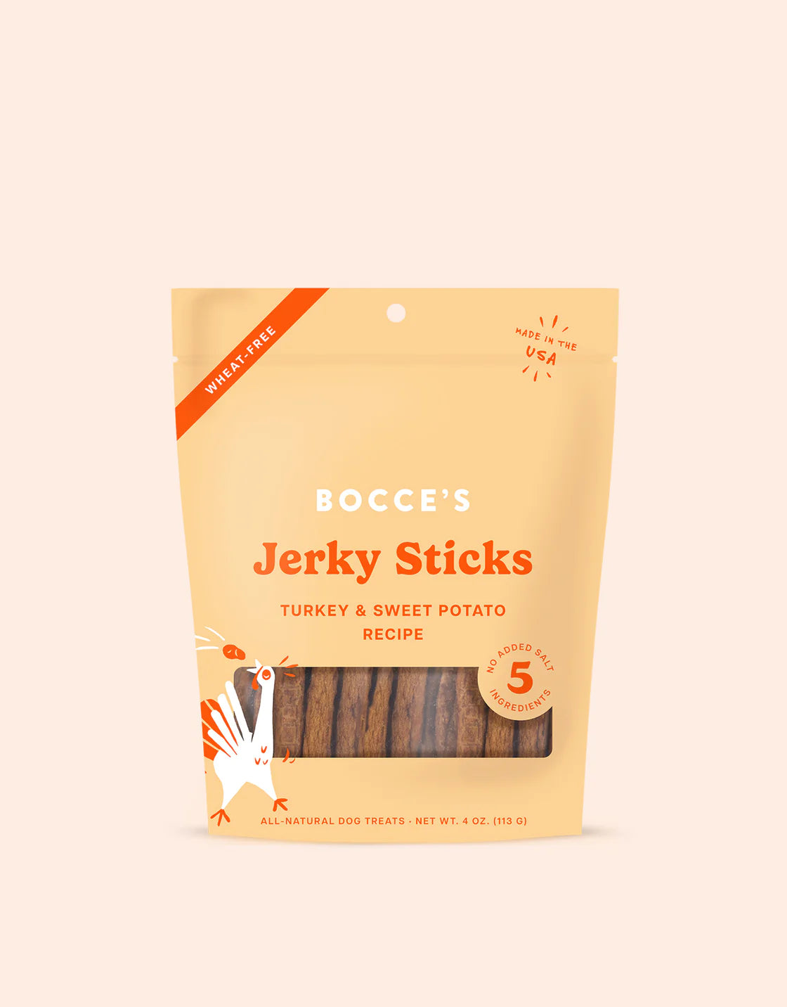 Bocce's Bakery - Grazers Turkey & Sweet Potato Jerky Sticks
