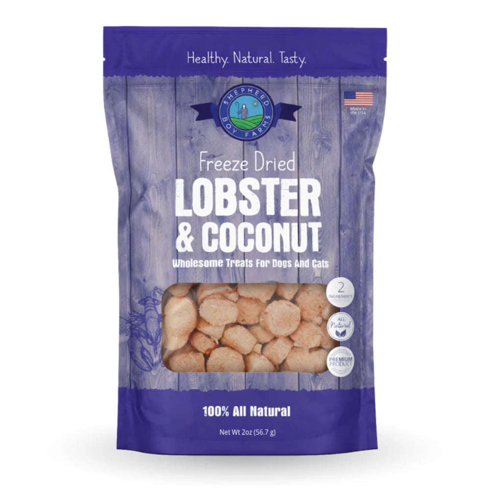 Shepherd Boy Farms - Lobster & Coconut Freeze Dried Dog Treats