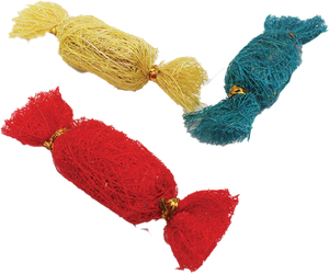 Jouet à Mâcher En Luffa Forme Carotte Pour Lapin, Hamster - Soin Dentaire Naturel - 2 Pièces - 16 Cm