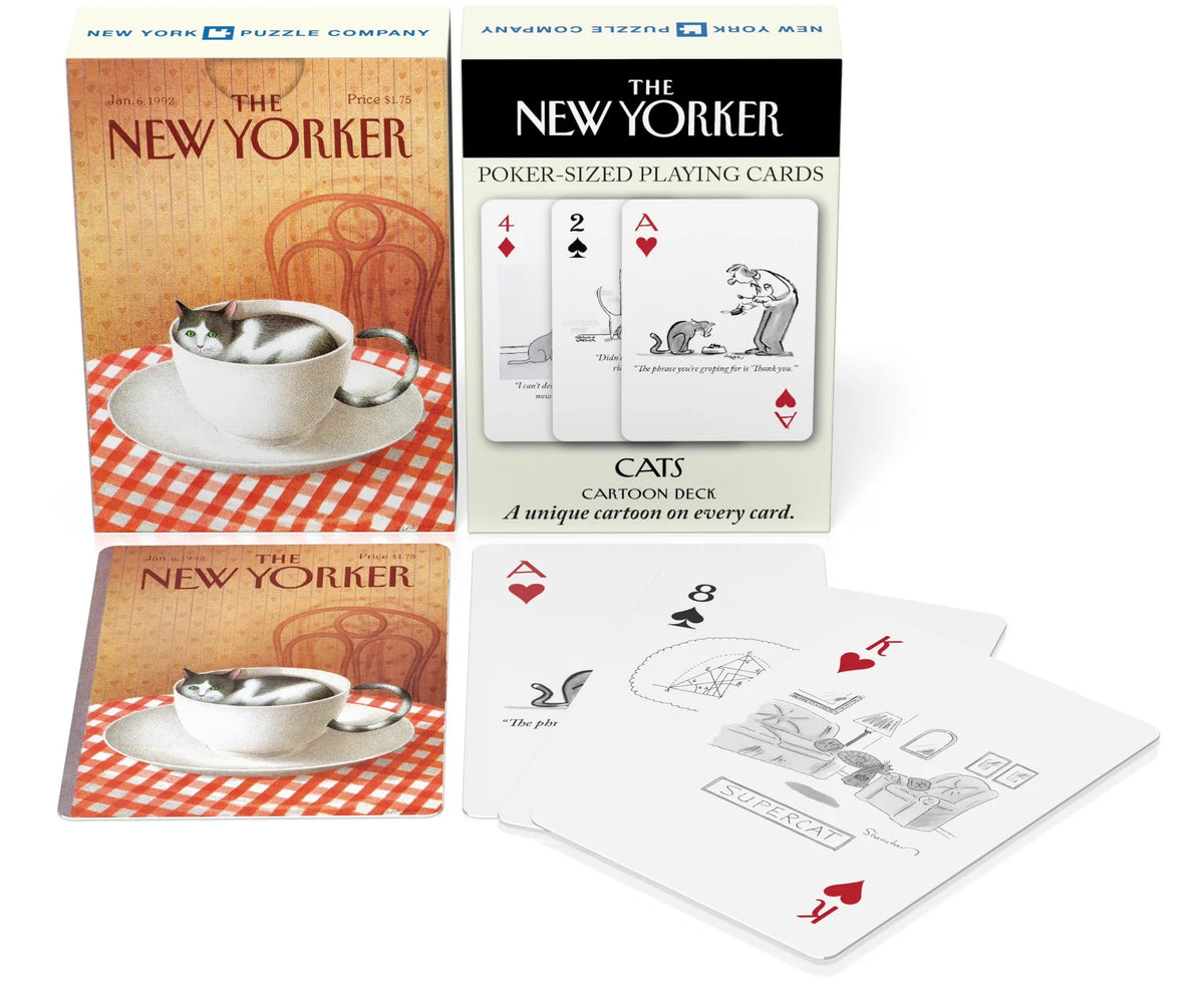 New York Puzzle Co. - Playing Cards Cat Cartoons