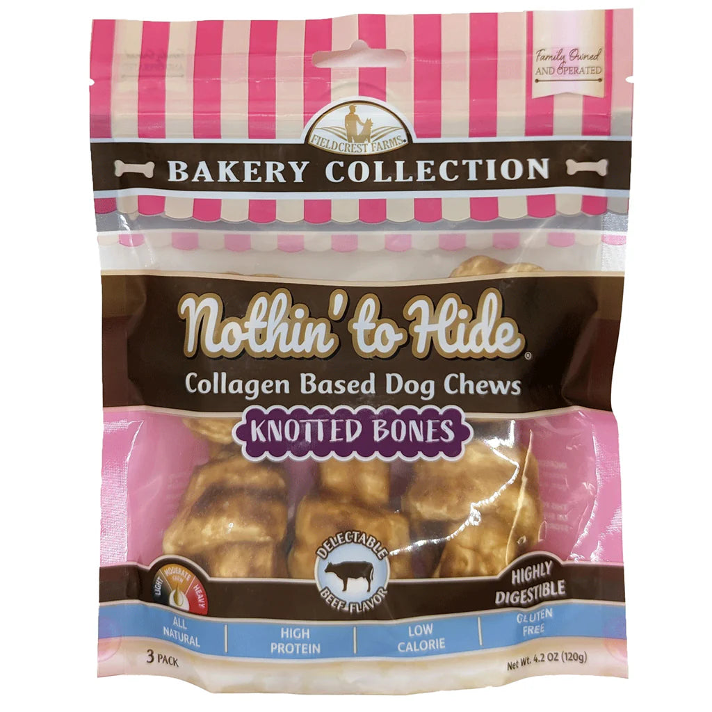 Fieldcrest Farms - Nothin' To Hide Bakery Beef Knotted Bone Dog Chews