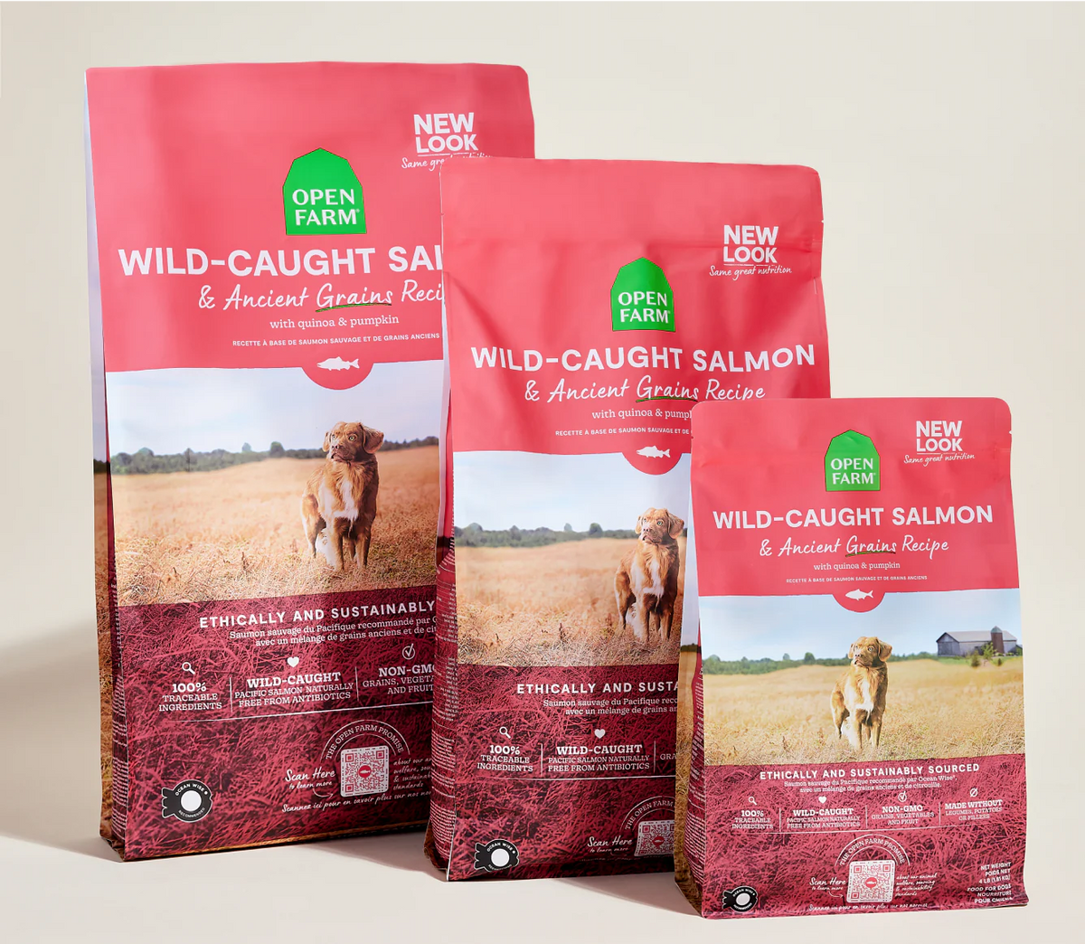 Open Farms - Wild Caught Salmon & Ancient Grains Dry Dog Food