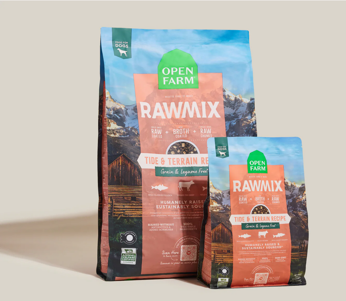 Open Farms - Raw Mix Tide & Terrain Grain Free Dry Dog Food