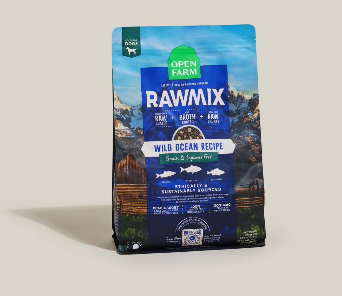 Open Farms - Raw Mix Wild Ocean Grain Free Dry Dog Food