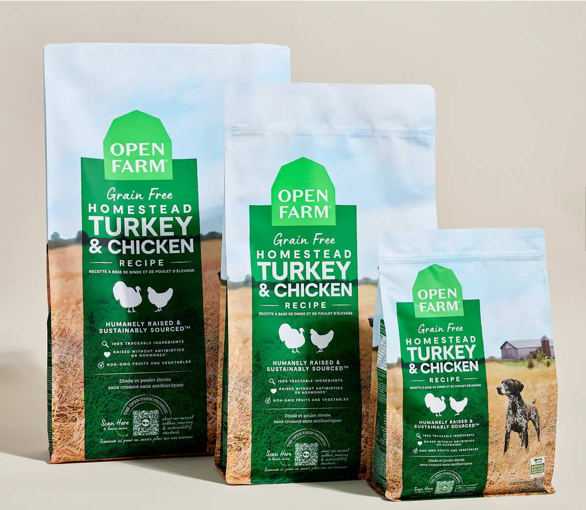 Open Farms - Homestead Turkey & Chicken Grain Free Dog Food