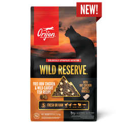 Orijen Wild Reserve - Free Run Chicken & Wild Caught Fish - Dry Cat Food