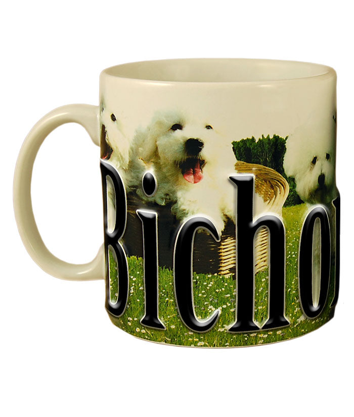 Americaware - Bichon Frise Color Relief Mug