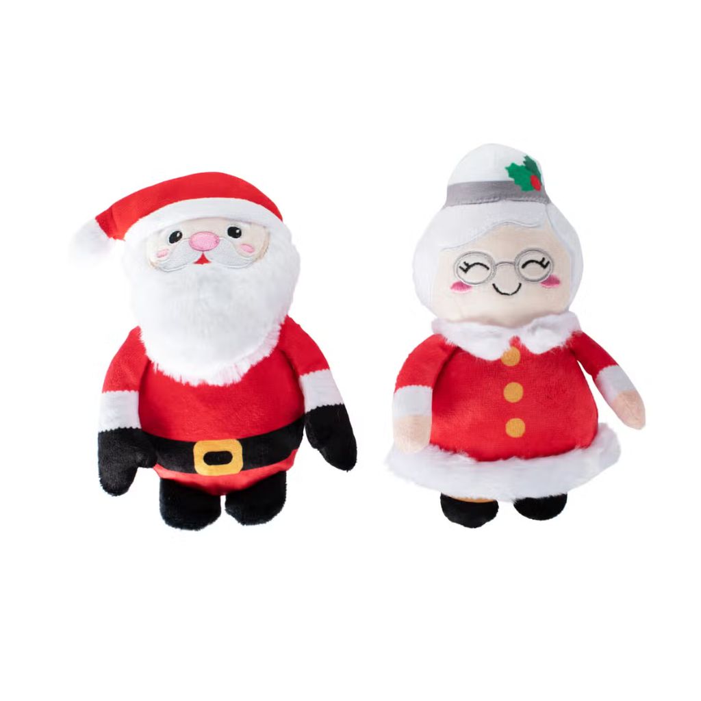 Petshop by Fringe Studio - Mr & Mrs Santa 2 piece Dog Toy