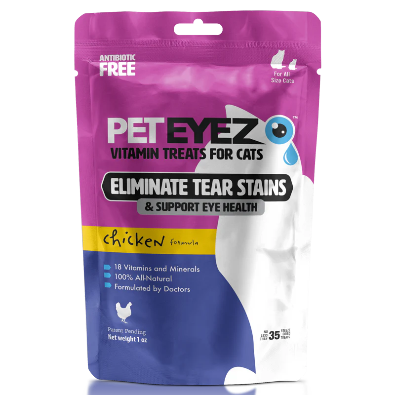 PetEyez - Vitamin Treats Chicken For Cats - Eliminate Tear Stains