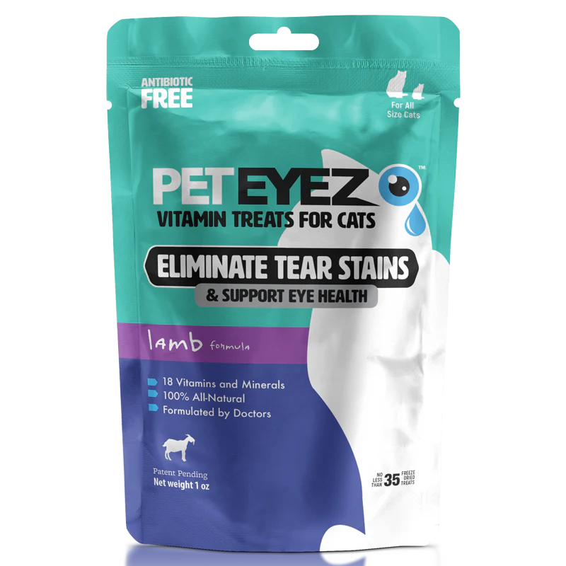 PetEyez - Vitamin Treats Lamb For Cats - Eliminate Tear Stains