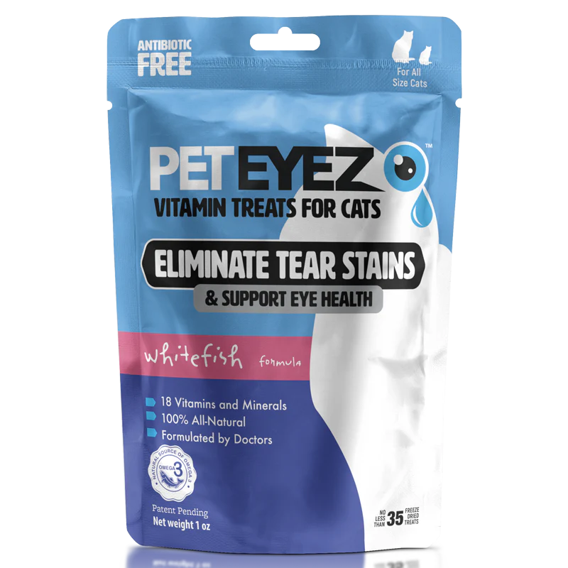 PetEyez - Vitamin Treats Whitefish For Cats - Eliminate Tear Stains