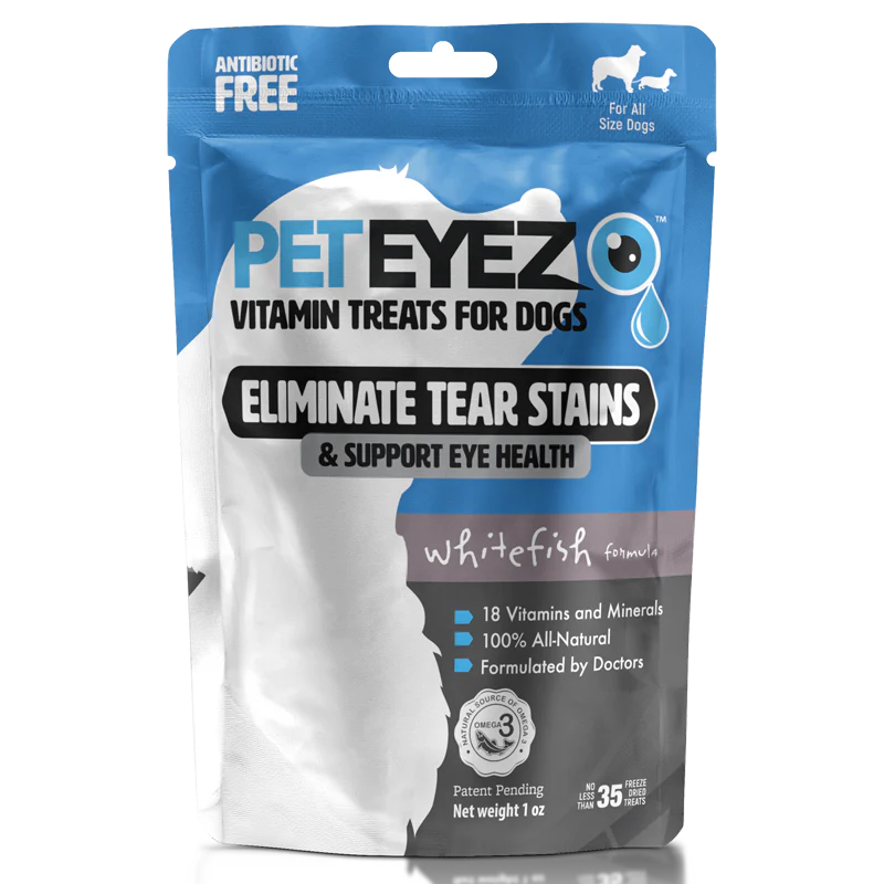 PetEyez - Vitamin Treats Whitefish For Dogs - Eliminate Tear Stains