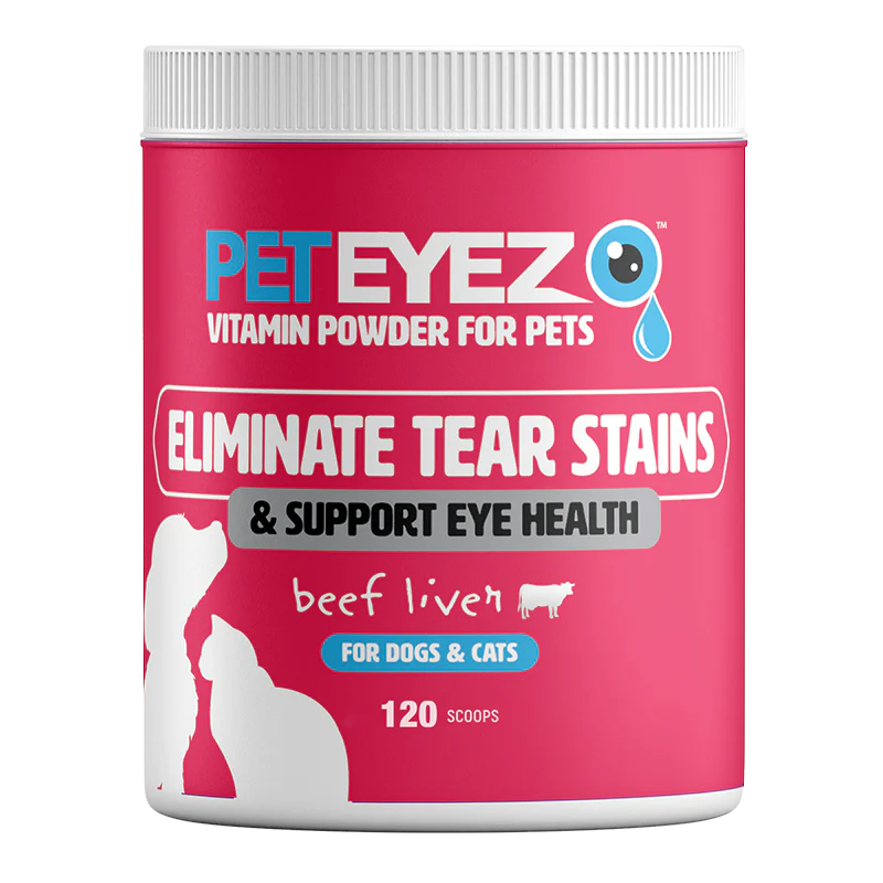 PetEyez - Beef Liver Vitamin Powder For Pets - Dogs & Cats - Eliminate Tear Stains