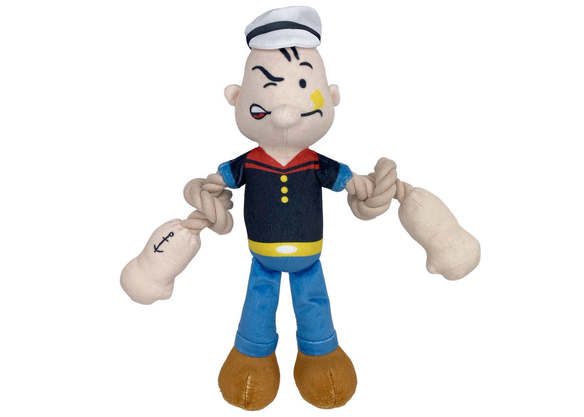 Multipet - Popeye with Rope Muscles Dog Toy