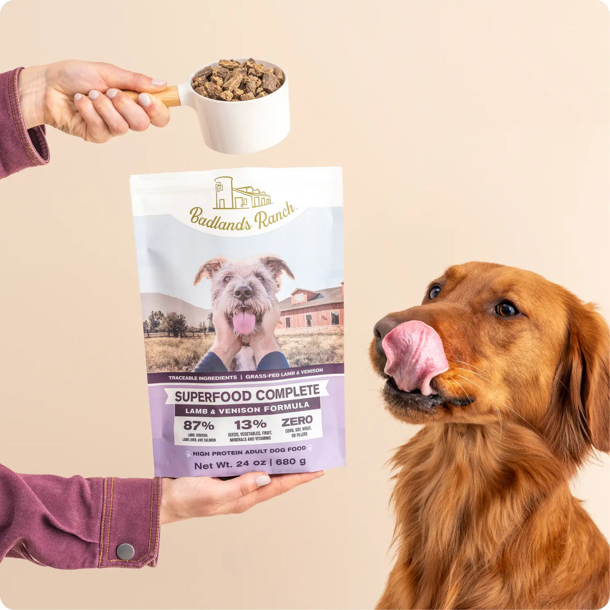 Badlands Ranch - Superfood Complete Lamb & Venison Gently Air Dried Dog Food