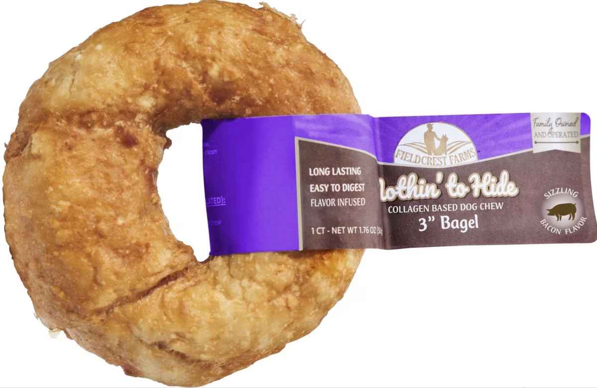 Fieldcrest Farms - Nothin' To Hide Bagel Bacon Rawhide Alternative Dog Chews