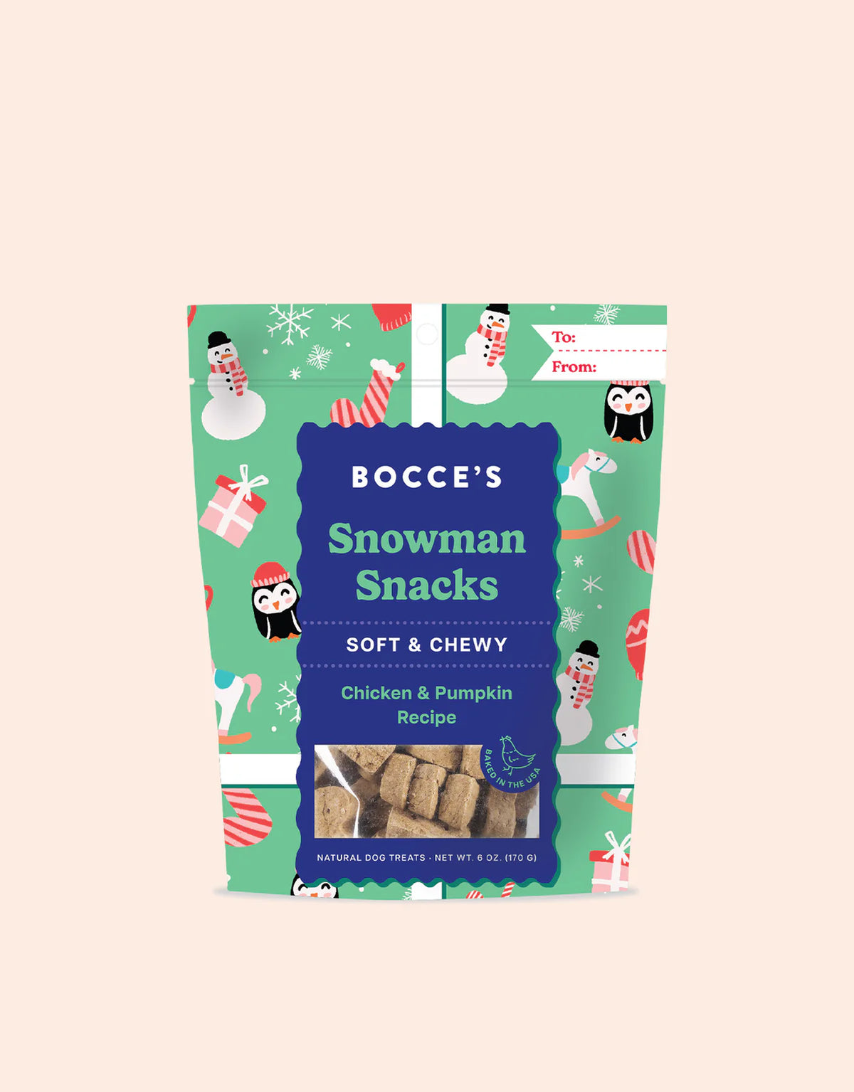 Bocce's Bakery - Snowman Snacks Soft & Chewy Treats