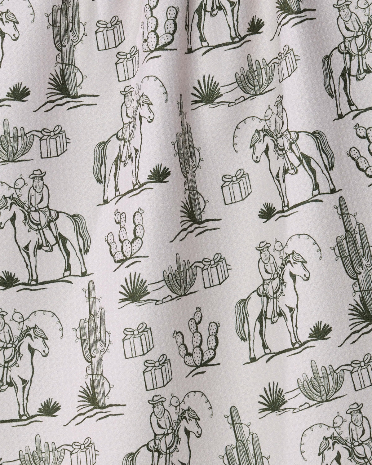 Geometry - Tea Towel Cowboy Claus Pine