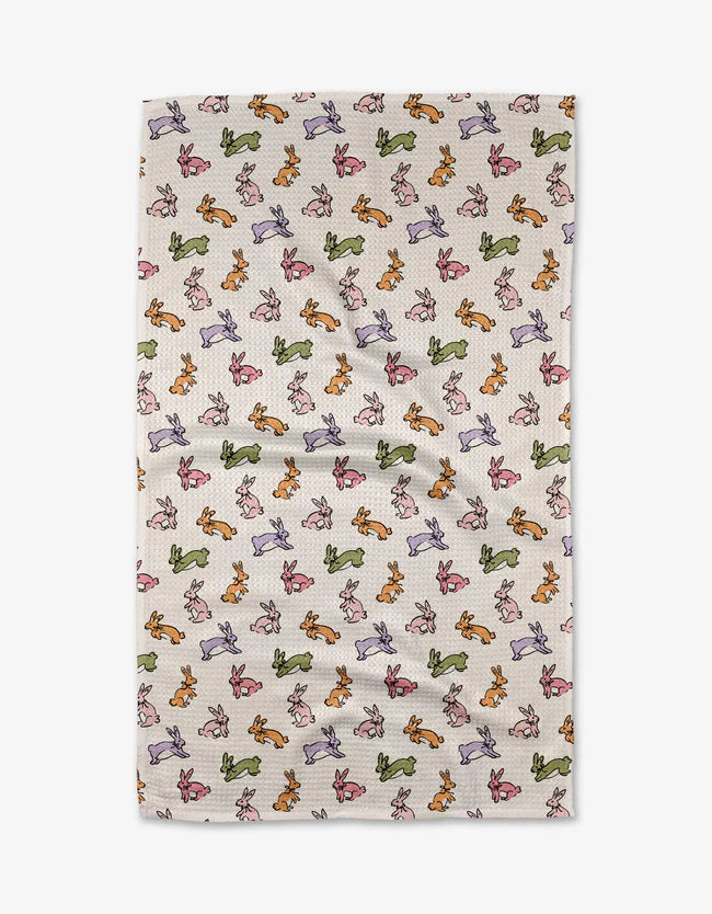 Geometry Tea Towel Easter Bunny