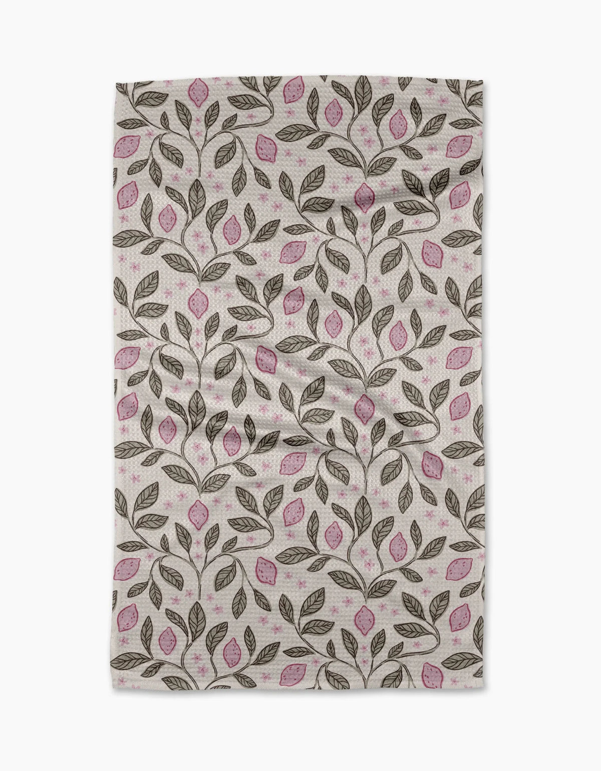 Geometry - Tea Towel Pink Summer Lemons - Southern Agriculture