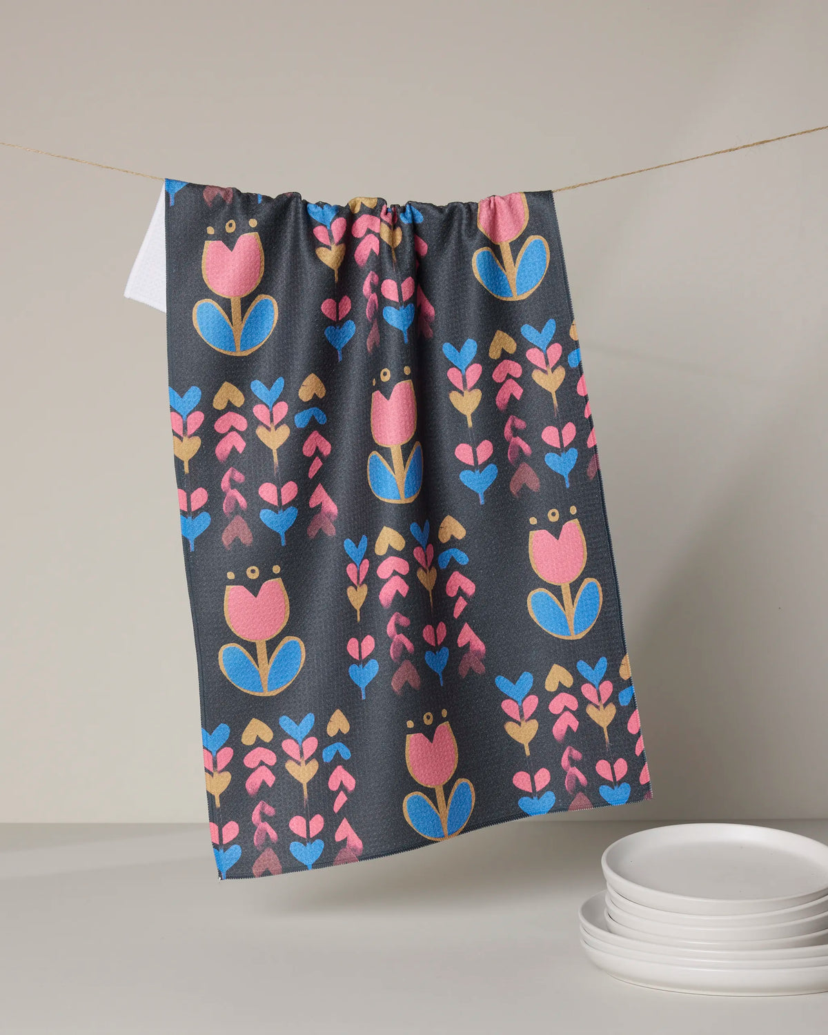 Geometry - Tea Towel Tulip Patch