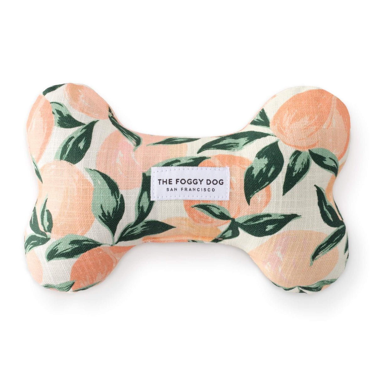 The Foggy Dog - Dog Toy Dog Bone Squeaky Peaches & Cream