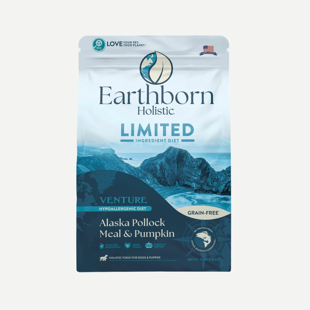 Earthborn Holistic Venture - All Breeds, Adult Dog Alaska Pollock Meal & Pumpkin Recipe Dry Dog Food - Southern Agriculture