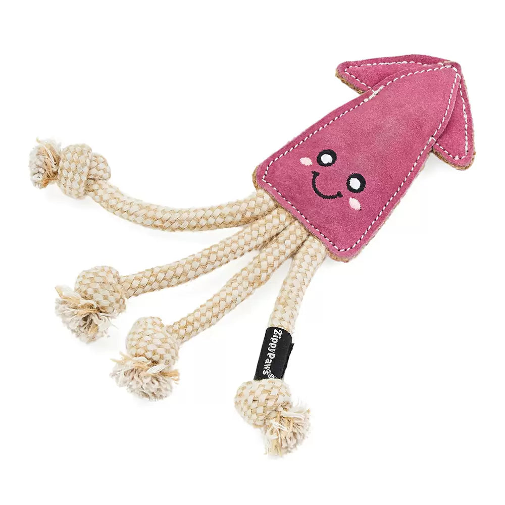 ZippyPaws - Ecozippy Suede & Rope Buddies Ocean Creatures