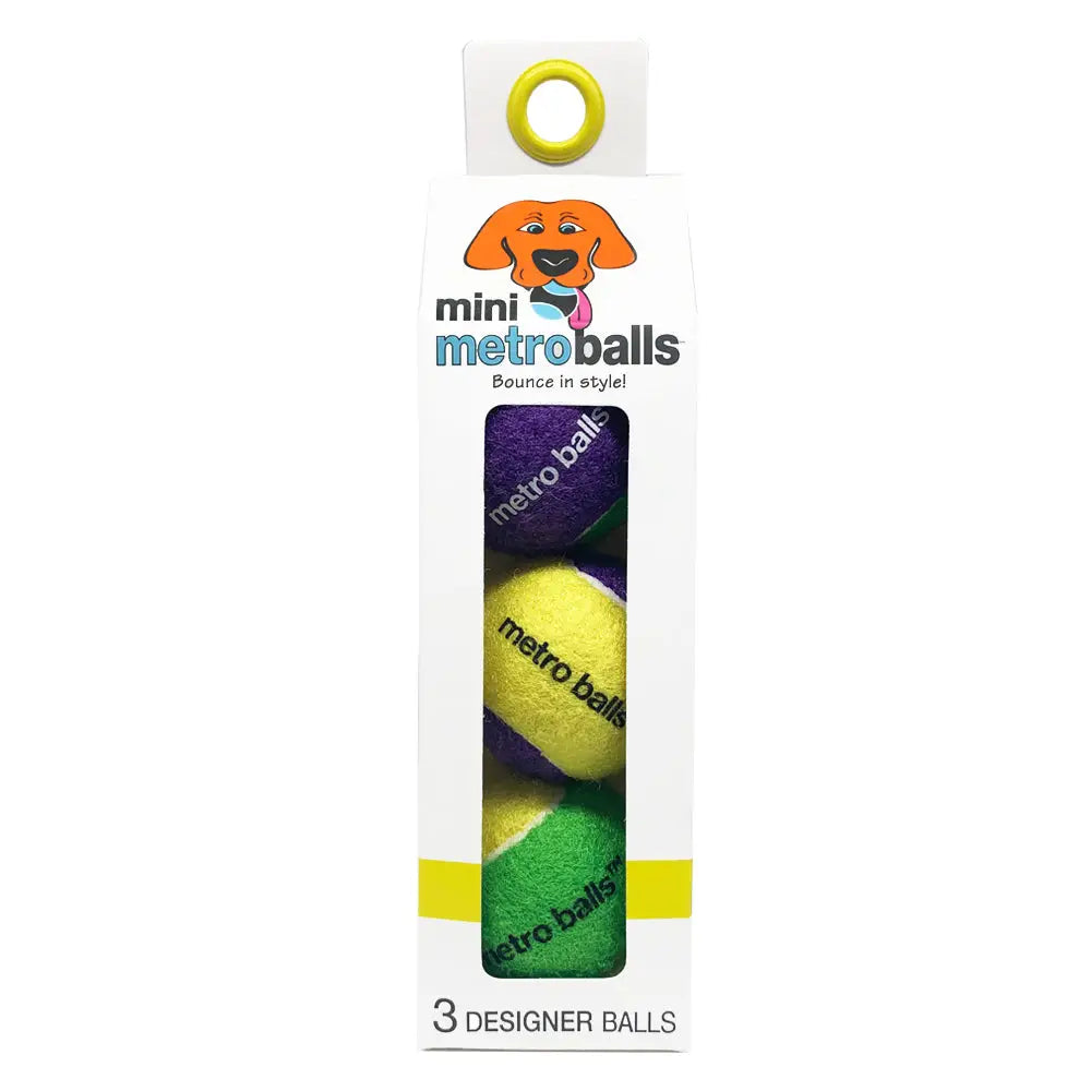 Metropaws- Metroballs Yellow 3 Pack