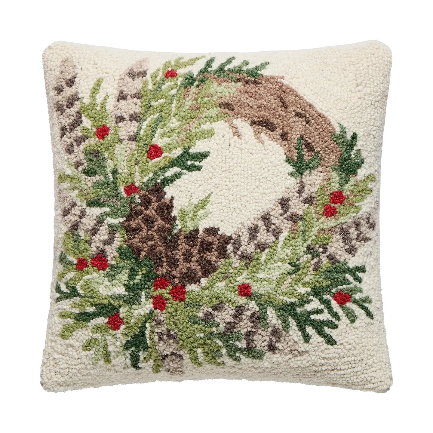 Peking Handicraft - Pillow Hook Pheasant Feather Wreath