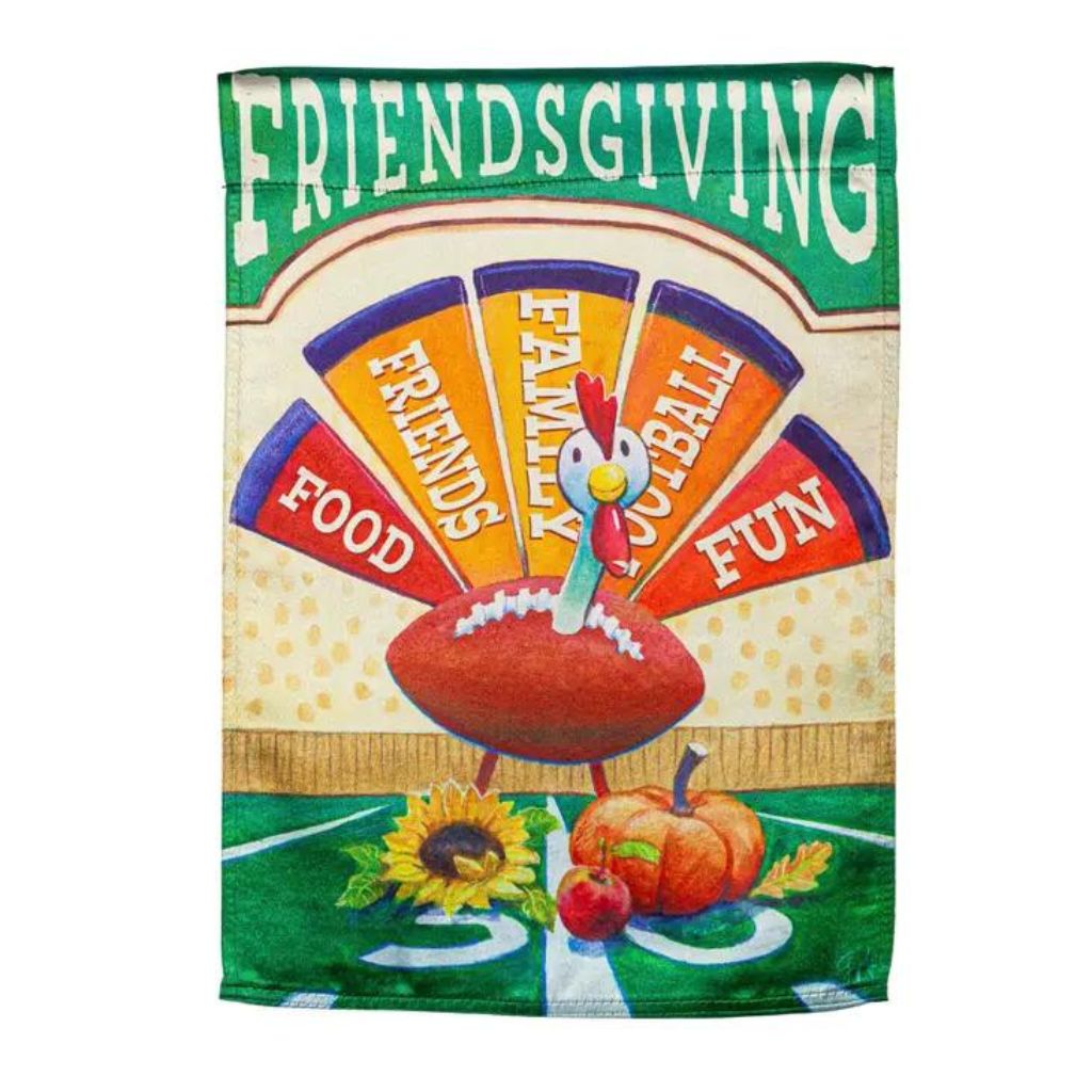 Evergreen Enterprises - Friendsgiving Turkey Garden Flag