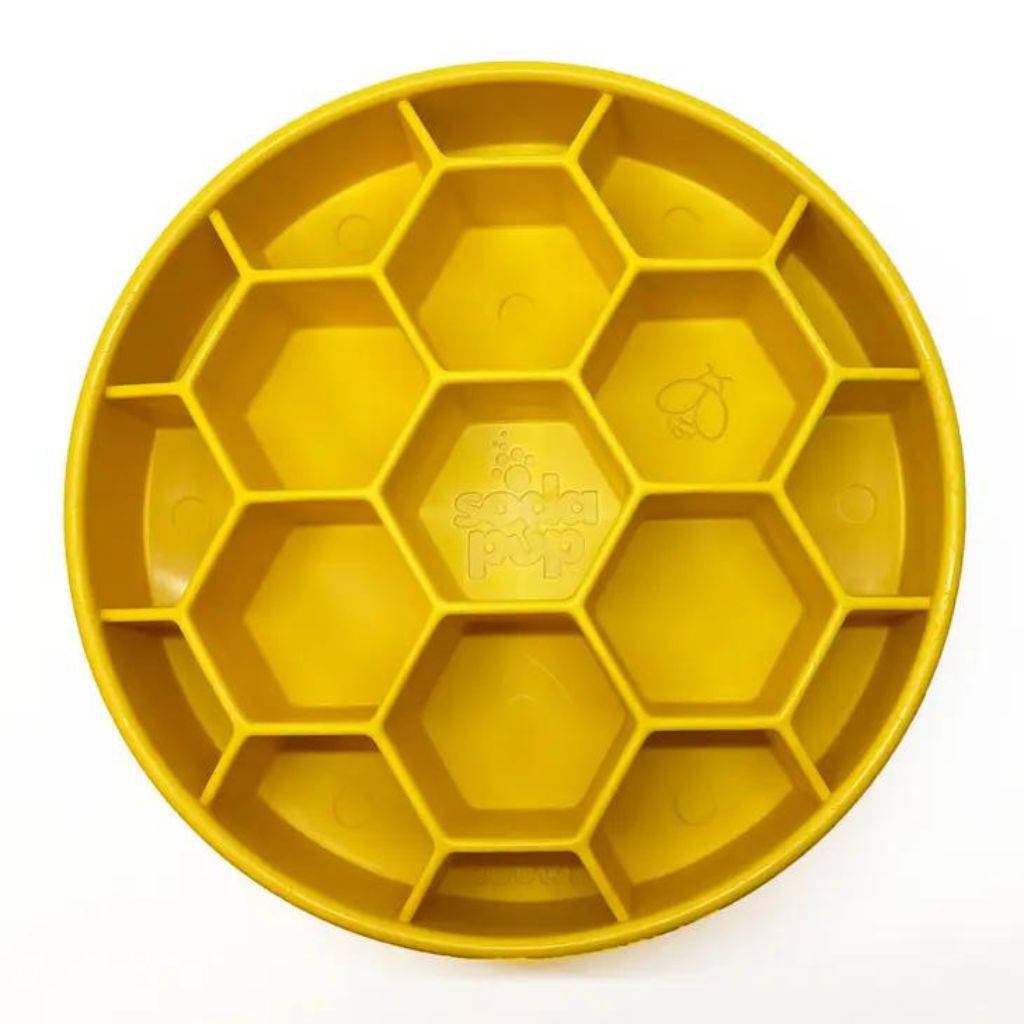 eBowl Enrichment Slow Feeder Dog Bowl - Honeycomb Design